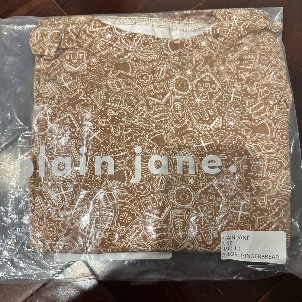 Plain Jane Gingerbread Pajama Set